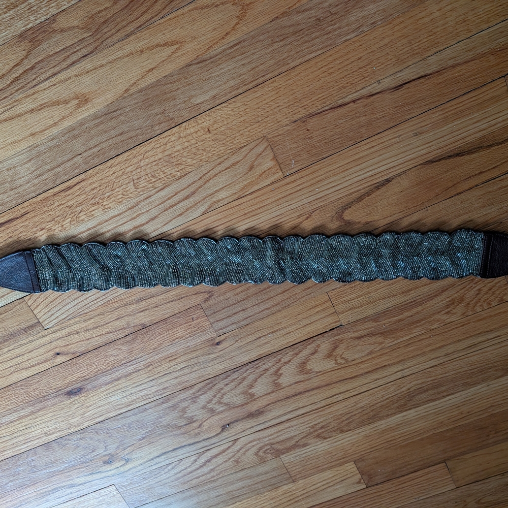 Braided Green and Brown Belt